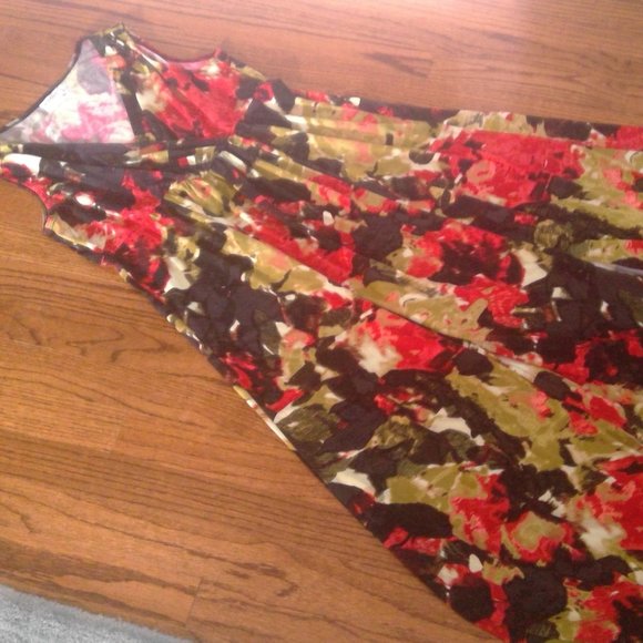 Motherhood Maternity Large Colorful Floral Print Sleeveless Dress - Picture 5 of 10